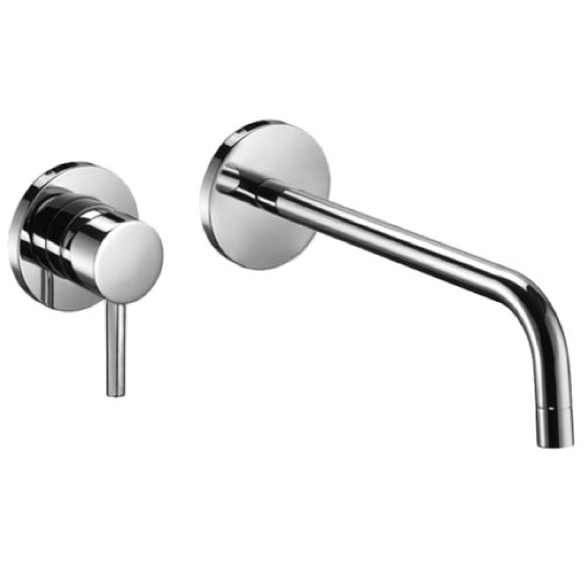 Rubinetto miscelatore monocomando lavabo incasso 2 fori c/bocca a muro serie light  1/2  Rubinetteria paffoni spa