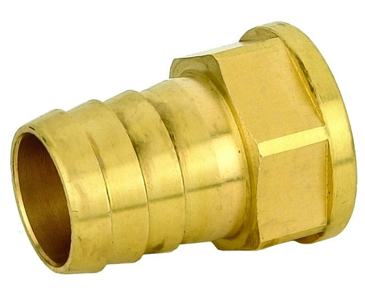 RACCORDO DIRITTO FEMMINA PORTAGOMMA IN OTTONE GIALLO PER POMPA SERIE 1000 ø25X1    PETTINAROLI