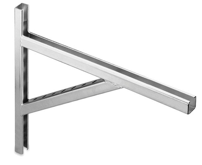 Mensola saldata zincata  H= 275 mm  l= 370 mm