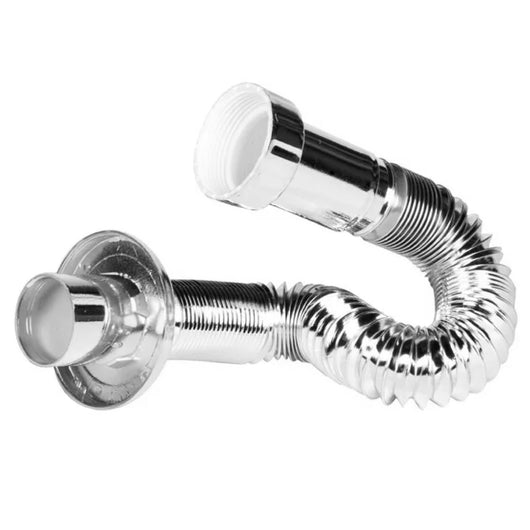 SIFONE PER SCARICO FLESSIBILE ED ESTENSIBILE CROMATO 11/4ø32   Idroweb