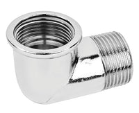 RACCORDO CURVO MASCHIO FEMMINA IN OTTONE CROMATO SERIE 1500 3/4   TIEMME RACCORDERIE SPA