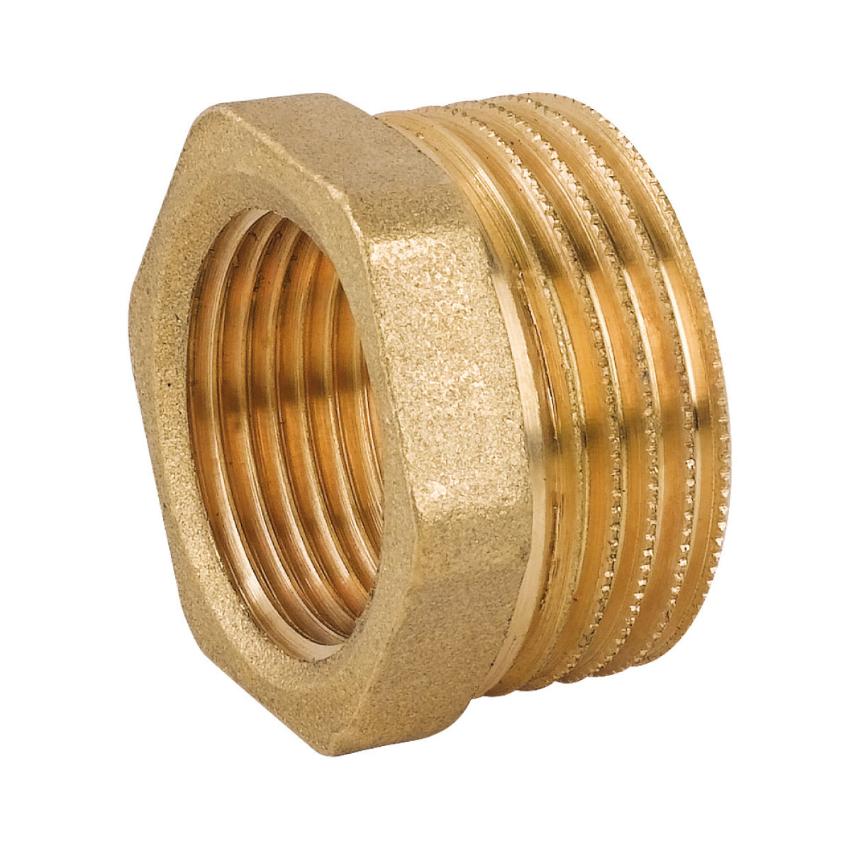 RACCORDO DI RIDUZIONE MASCHIO FEMMINA IN OTTONE GIALLO SERIE 1500 1x1/2   TIEMME RACCORDERIE SPA