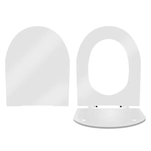 COPRI WATER TERMOINDURENTE SERIE PRATICA BIANCO - CHIUSURA RALLENTATA   AZZURRA SANITARI IN CERAMICA S