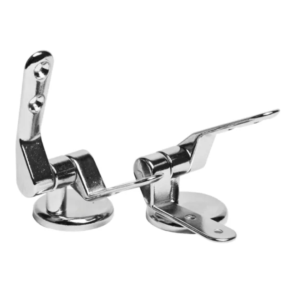 COPPIA CERNIERE IN OTTONE CROMATO 71 MM - INTER. 18 MM   IDRO TRADE