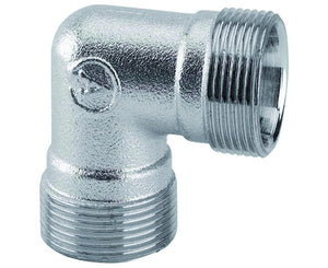 RACCORDO CURVO INTERMEDIO IN OTTONE CROMATO M 24x19   ARTECLIMA S.R.L.