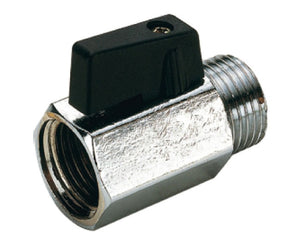 VALVOLA ARRESTO A SFERA MIGNON IN OTTONE CON LEVA MASCHIO FEMMINA 1/2   TIEMME RACCORDERIE SPA