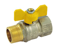 VALVOLA ARRESTO A SFERA IN OTTONE CON FARFALLA PER GAS MASCHIO/FEMMINA 3/4   TIEMME RACCORDERIE SPA