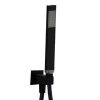 SET DOCCIA QUADRO CON SUPPORTO E PRESA ACQUA 1 GETTO - NERO OPACO   RUBINETTERIA PAFFONI Spa