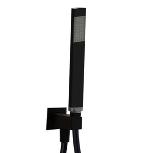 SET DOCCIA QUADRO CON SUPPORTO E PRESA ACQUA 1 GETTO - NERO OPACO   RUBINETTERIA PAFFONI Spa