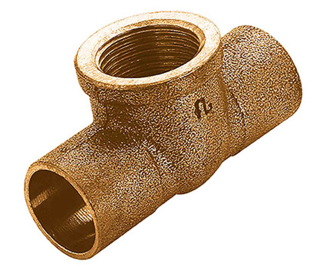 T FEMMINA A SALDARE IN BRONZO SERIE 4000 1/2 ø14   FRA-BO SPA