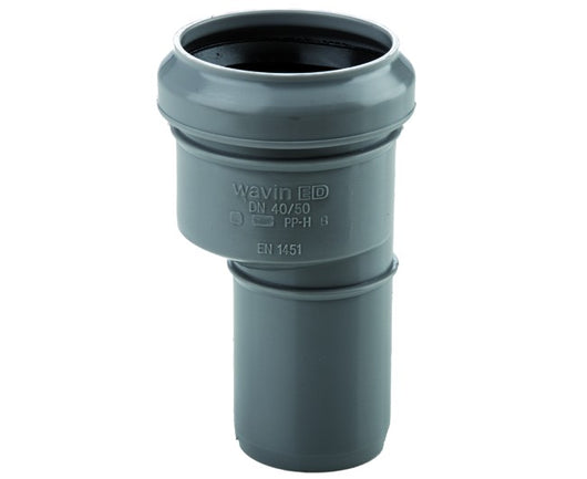 RIDUZIONE ECCENTRICA MASCHIO FEMMINA AD INNESTO IN PP CON GUARNIZIONE SERIE ED TECH Ø4Ø F/Ø32 M   WAVIN ITALIA S.P.A.