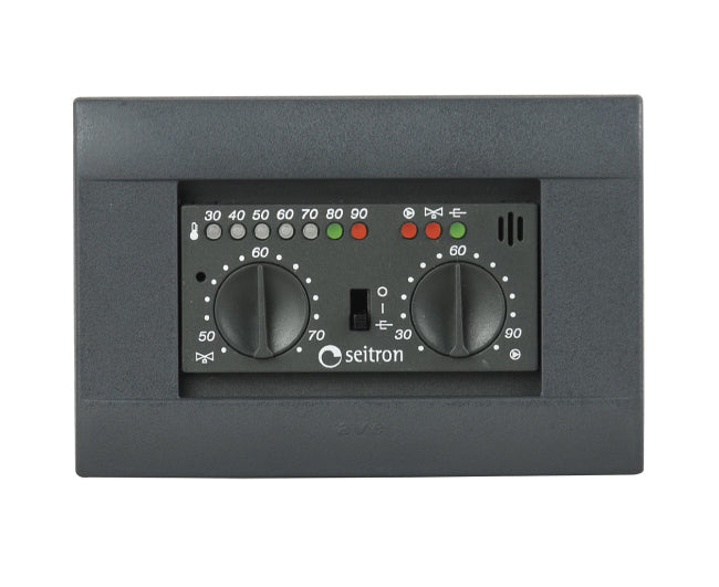 Centralina elettronica da incasso per controllo termocamini modello fuego2  Dimensioni: l=118 p=55 h=68 mm  - 230v  Seitron
