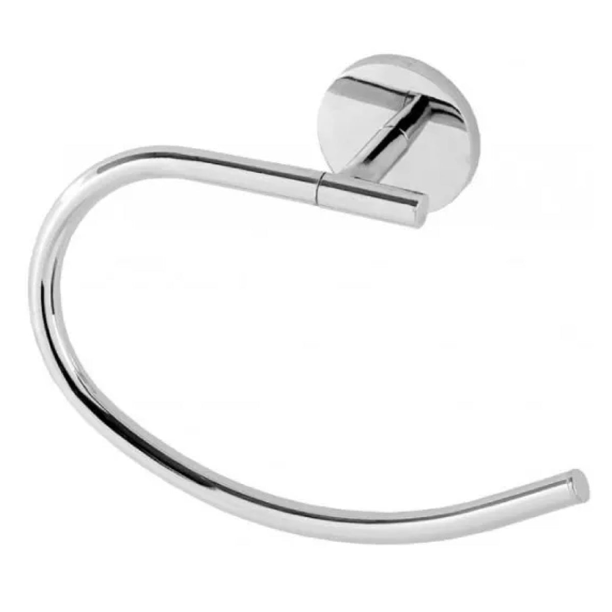 PORTASALVIETTE IN ACCIAIO CROMATO AD ANELLO MODELLO BORA DIM. CM(LXH):19X6  CROMO   Idroweb