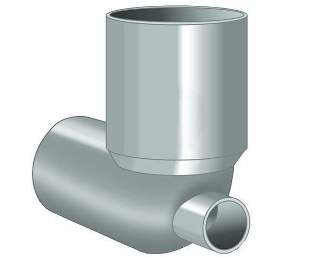 CURVA WC CON ATTACCO FRONTALE ø 100x40   Idroweb