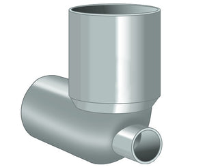 CURVA WC CON ATTACCO FRONTALE ø 100x40   Idroweb