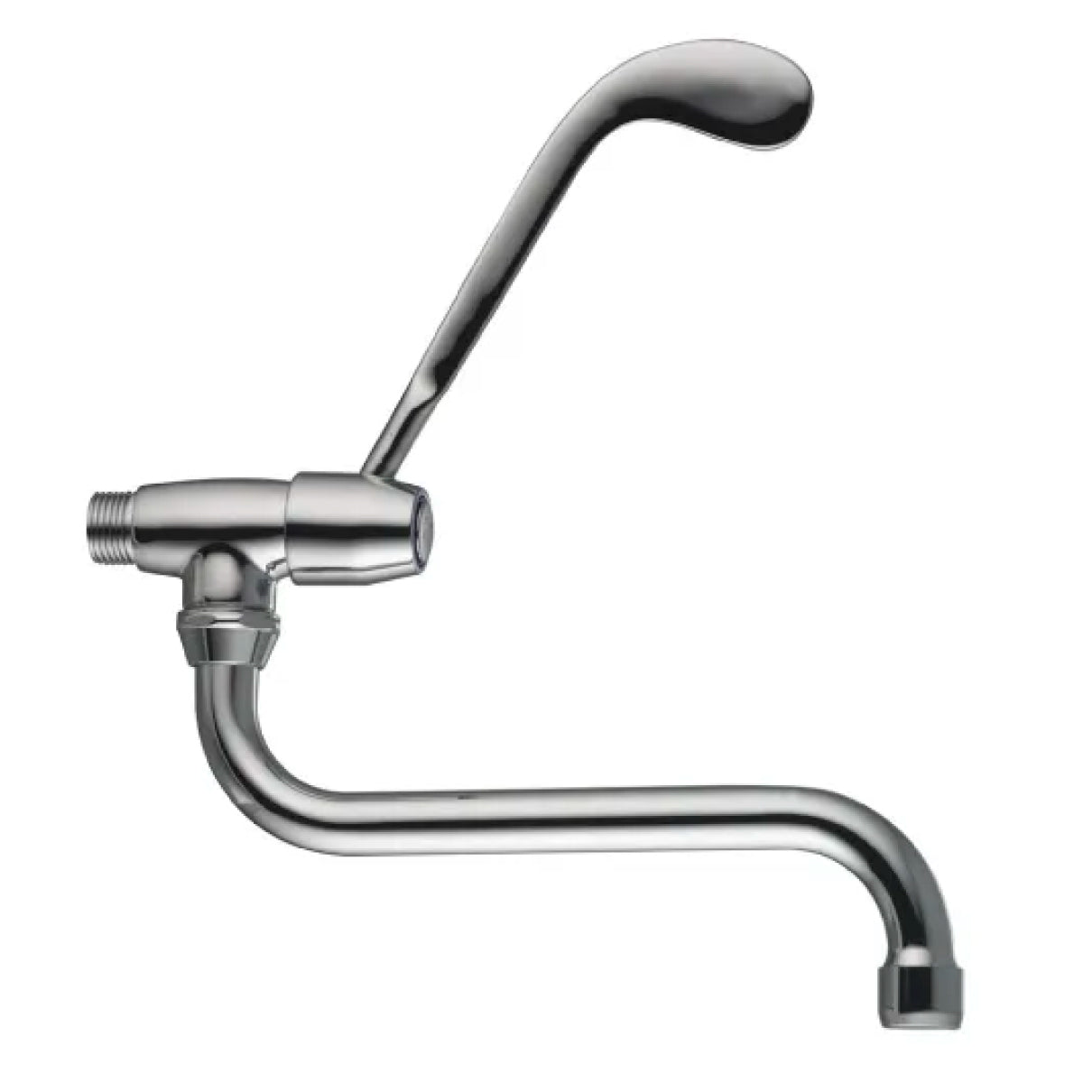 RUBINETTO SNODO A MURO CON LEVA CLINICA 1/2   PORTA & BINI RUBINETTERIE SNC