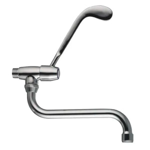 RUBINETTO SNODO A MURO CON LEVA CLINICA 1/2   PORTA & BINI RUBINETTERIE SNC