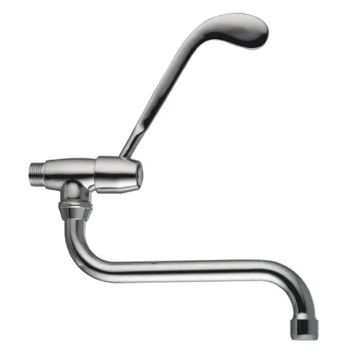 RUBINETTO SNODO A MURO CON LEVA CLINICA 1/2   PORTA & BINI RUBINETTERIE SNC