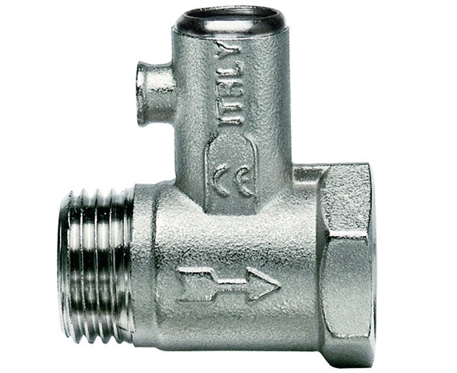 VALVOLA DI SICUREZZA IN OTTONE PER SCALDABAGNO 1/2   GNALI BOCIA S.R.L.