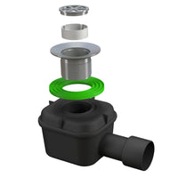 PILETTA SIFONATA IN PEHD PER PIATTO DOCCIA CON SCARICO LISCIO MODELLO SPLASH Ø80   BONOMINI S.R.L.