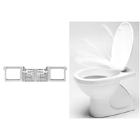 COPRI WATER TERMOPLASTICO UNIVERSALE SERIE RALLENTY BIANCO - KG1,5