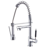 RUBINETTO MISCELATORE MONOCOMANDO PER LAVELLO CON DOCCETTA ESTRAIBILE SERIE ALBIREO 3/8 V