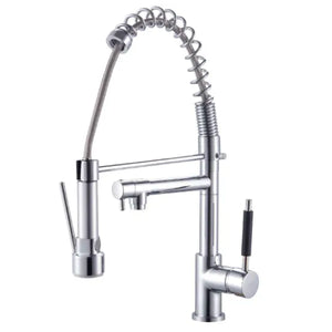 RUBINETTO MISCELATORE MONOCOMANDO PER LAVELLO CON DOCCETTA ESTRAIBILE SERIE ALBIREO 3/8 V