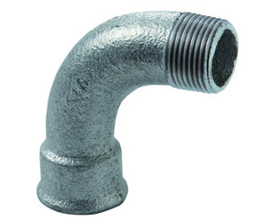 RACCORDO CURVO 90  ° MASCHIO FEMMINA IN GHISA MALLEABILE ZINCATA 2   GEORG FISHER