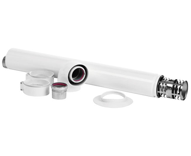 KIT FUMI CON TUBO E CURVA COASSIALE ø60/100   PUCCI SRL