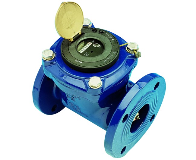 CONTATORE ACQUA FLANGIATO QUADRANTE ASCIUTTO MOD WARF DN80   G. GIOANOLA