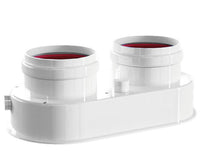 SDOPPIATORE CON ISPEZIONE FEMMINA FEMMINA BIANCO ø80   PUCCI SRL