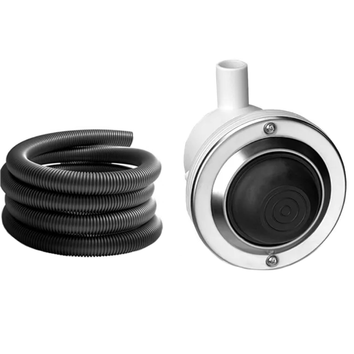 PULSANTE PNEUMATICO AD INCASSO A PEDALE CROMO   PUCCIPLAST Srl