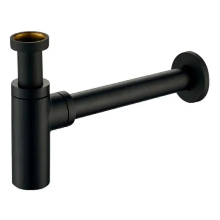 SIFONE TONDO IN OTTONE NERO OPACO MODELLO VISUAL 11/4 X 32MM Idroweb