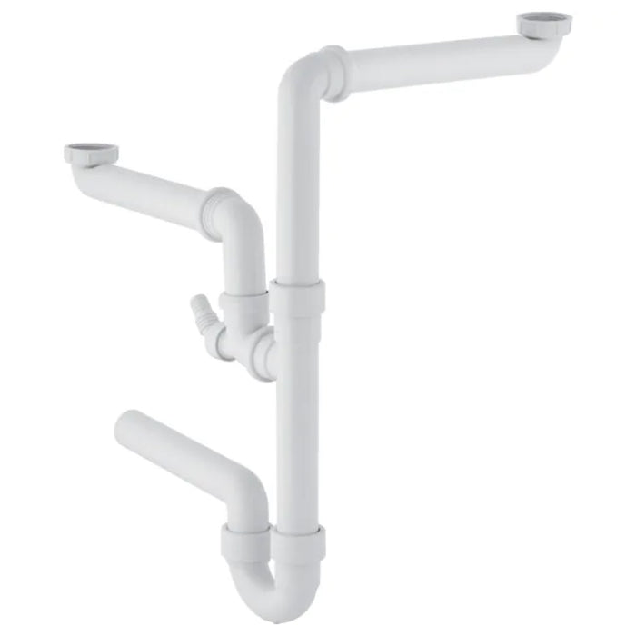 SIFONE 2 VIE SENZA PILETTA ATTACCO LAVASTOVIGLIE PER LAVELLO IN ACCIAIO 11/2X40   GEBERIT