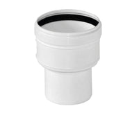 AUMENTO ECCENTRICO MONOPARETE PER CONDESAZIONE ø80 FEMMINA / ø60 MASCHIO