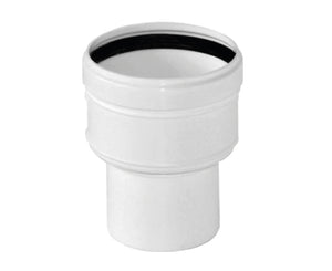 AUMENTO ECCENTRICO MONOPARETE PER CONDESAZIONE ø80 FEMMINA / ø60 MASCHIO