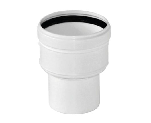 AUMENTO ECCENTRICO MONOPARETE PER CONDESAZIONE ø80 FEMMINA / ø60 MASCHIO