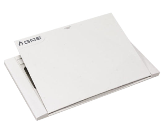 PLACCA PER COLLETTORE GAS MODELLO 1874 IN ABS 195X120 MM 2 VIE   TIEMME RACCORDERIE SPA