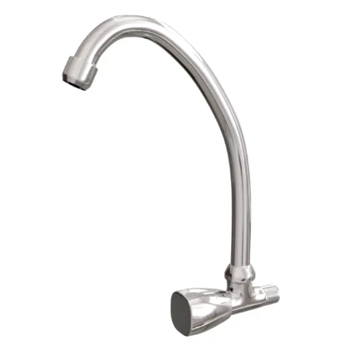 RUBINETTO MONOFORO LAVELLO A MURO CON BOCCA GIREVOLE 1/2  Idroweb