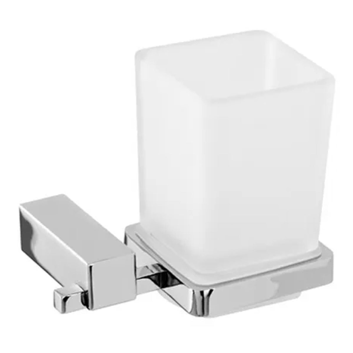 PORTABICCHIERE IN ACCIAIO CROMATO MODELLO UNICA DIM. CM(LXH):7X15  CROMO   Idroweb