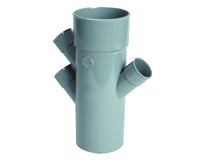 BRAGA TRIPLA RIDOTTA 45  ° MASCHIO FEMMINA  EE ¸ 100/40/40/40   NICOLL S.R.L.