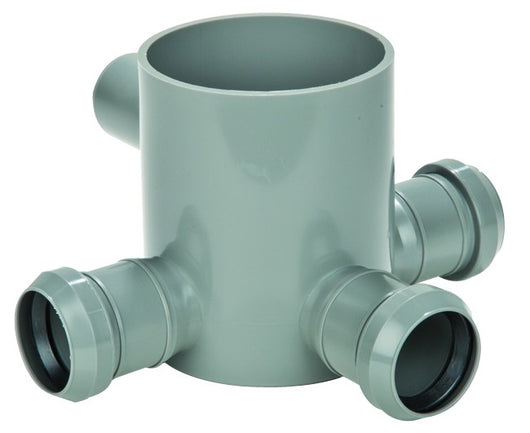 Pozzetto a pavimento basso 4 vie innesto in pp  ?40  h= 12,5 cm  Nicoll s.r.l.