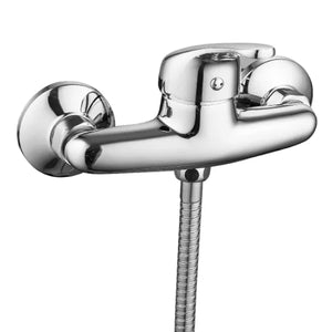 Rubinetto miscelatore monocomando esterno doccia serie blu 2.0  C/attacco duplex - flessibile 1,5mt