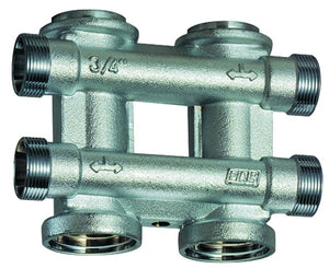 COLLETTORE COMPLANARE IN OTTONE PER RISCALDAMENTO 3/4   FAR RUBINETTERIE