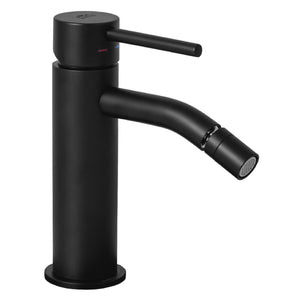 Rubinetto miscelatore monocomando per bidet serie light nero opaco  Scarico 11/4 - nero opaco  Rubinetteria paffoni spa
