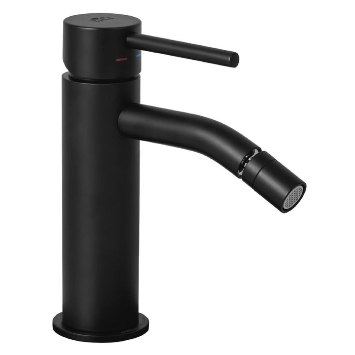 Rubinetto miscelatore monocomando per bidet serie light nero opaco  Scarico 11/4 - nero opaco  Rubinetteria paffoni spa