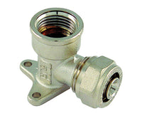 RACCORDO CURVO FEMMINA FLANGIATO PER TUBO MULTISTRATO MODELLO AL-COBRAPEX 1/2 ø20   TIEMME RACCORDERIE SPA