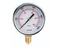 MANOMETRO GAS ATTACCO RADIALE 0-100 MBAR ø80   CALEFFI SPA