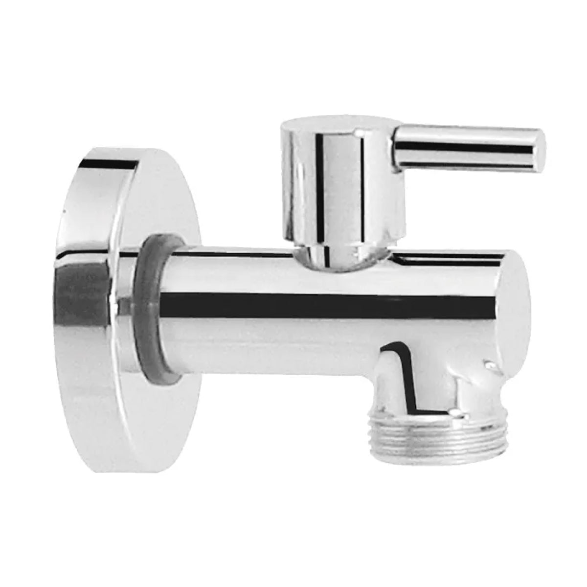 RUBINETTO MIGNON LAVATRICE A SFERA CON ROSONE MINIMAL 1/2X3/4   VA ALBERTONI