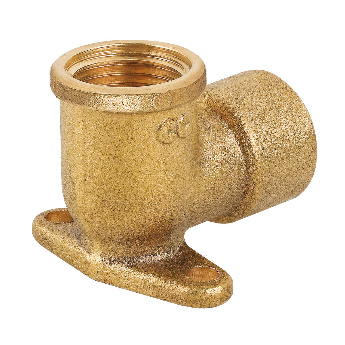 RACCORDO CURVO FEMMINA FLANGIATO IN OTTONE GIALLO SERIE 1500 1/2    PETTINAROLI